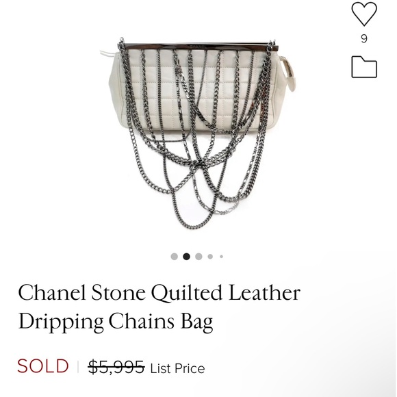 Authentic CHANEL 🦄🦄 Limited Edition RARE Multi Chain White Bag / Clutch - Picture 16 of 16